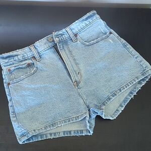 Abercrombie & Fitch Light Blue Jean Shorts